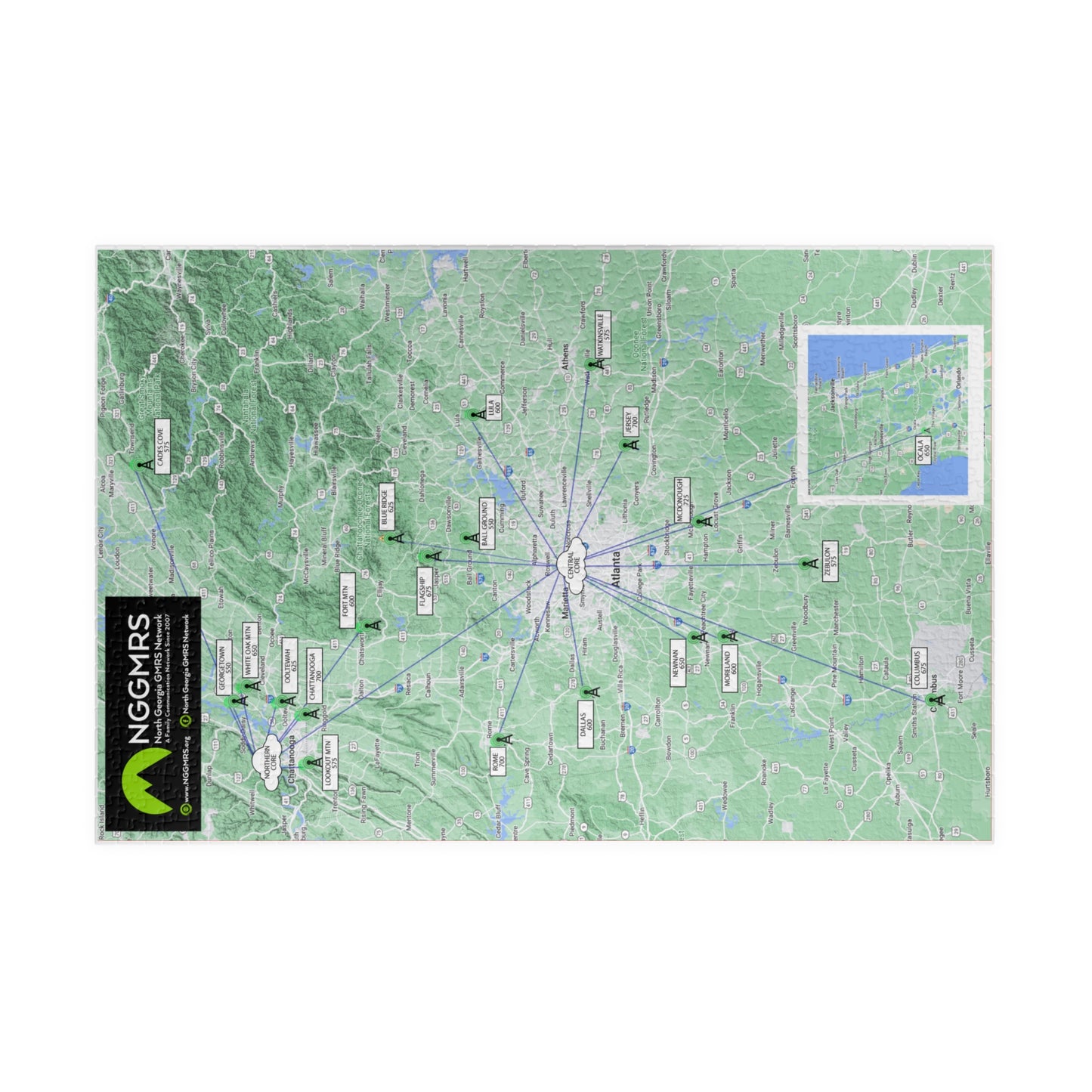 NGGMRS Repeater Map Puzzle - 1014-piece