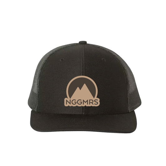 NGGMRS Structured Cotton Twill Trucker Cap with Leather Patch
