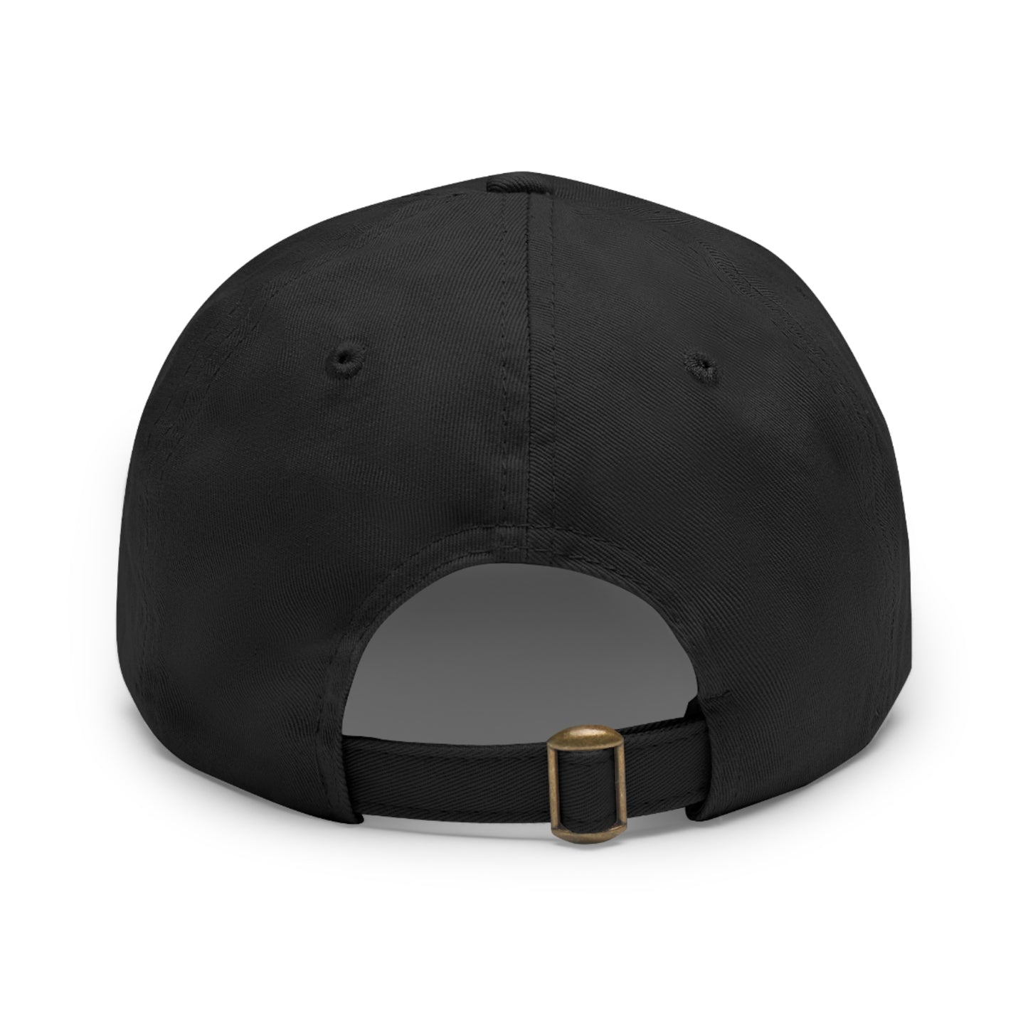 Dad Hat with Leather Patch - Rabbit Hole